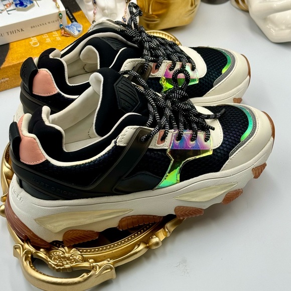 🆕 KURT GEIGER LONDON 🧿 NWOB Letta Platform Sneakers, Sz 37 - Picture 5 of 16